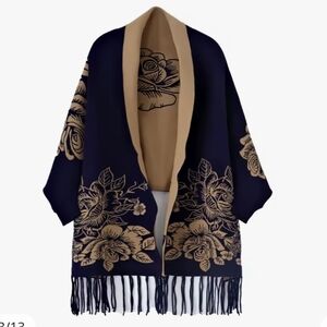 Gift Me ❤️‍🔥 | Tassel Knitted Jacquard Shawl Wrap